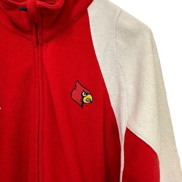 University of Louisville Cardinals Swimming & Diving Team M Adidas Fleece Jacket - Picture 4 of 10